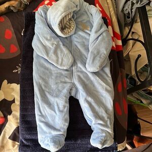 Child of Mine by Carter’s Baby Blue Winter Footed Pajamas 6–9M